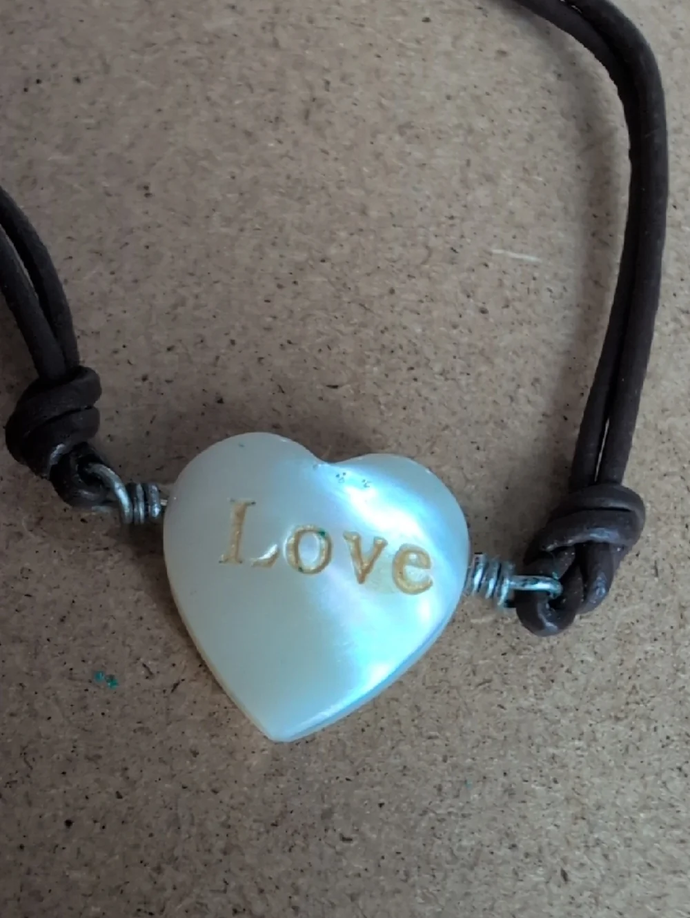 American Eagle Outfitters Love Heart & Dream Disc Bracelet Set